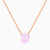 WN550 -  Pale Pink Stone Gold Plated Chain Necklace - 167051800103452-1.jpg