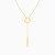 MLN2124 - Circle & Vertical Bar Y Shaped Necklace in 18K Gold - 21046111321-1.webp