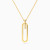 MLN2115 - Elongated Oval Loop & Sleek Bar Necklace in 18K Gold - 21046111315-1.webp