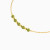 MLB936 - Beaded Green Stones Chain Bracelet in 18K Gold - 21047020030-4.webp