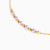 MLB931 - Beaded Purple Stones Chain Bracelet in 18K Gold - 21047020032-4.webp