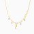 MLN2092 - Elongated Links & Chili Blue Stones Necklace in 18K Gold - 21046111307-3.webp