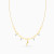 MLN2092 - Elongated Links & Chili Blue Stones Necklace in 18K Gold - 21046111307-4.webp