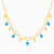 MLN2089 - Elongated Links & Beads Blue Stones Necklace in 18K Gold - 21046020038-1.webp