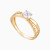 LGR1435 - Beaded Crossover Cubic Zirconia Ring in 21K Gold - 22044110039-3.webp