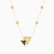 LDN2044 - A Honeycomb Diamond & Enamel Coated Necklace in 18K Gold - NT403874Y18EN1-4.jpg