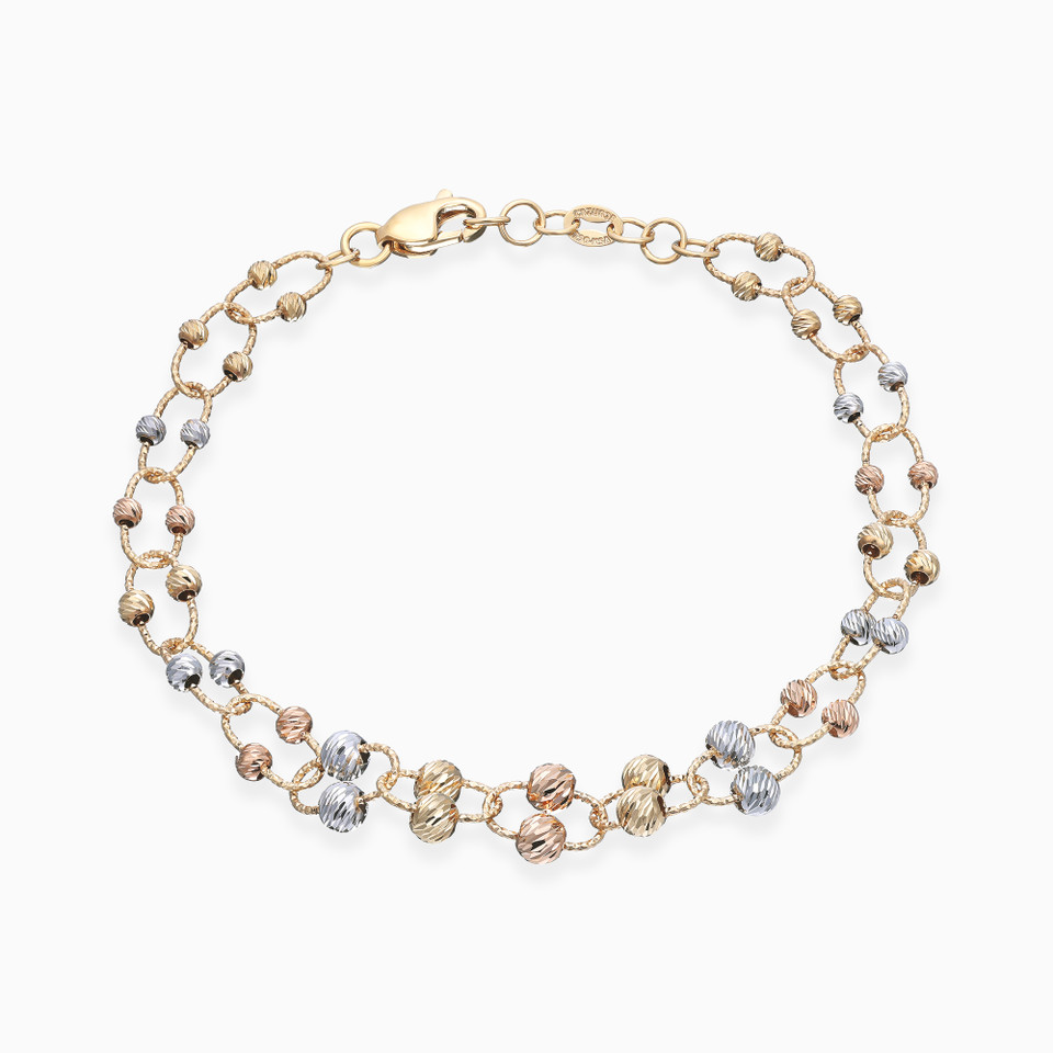 Breads & Oval Links Chain Bracelet in 18K Gold Breads & Oval Links Chain Bracelet in 18K Gold