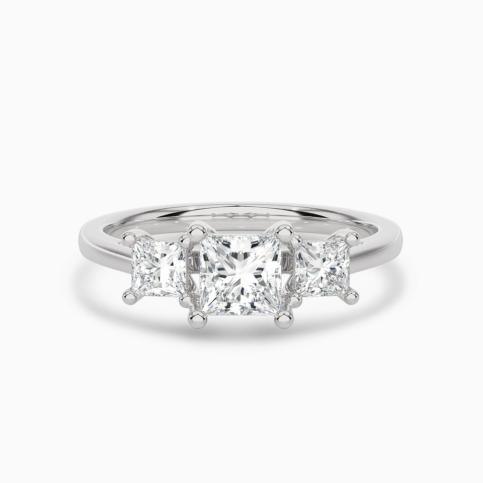 1.11 CT Square Lab Grown Diamond Statement Ring in 18K Gold 1.11 CT Square Lab Grown Diamond Statement Ring in 18K Gold