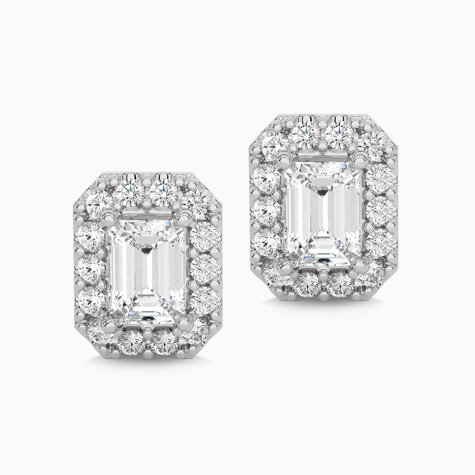 1.33 CT Baguette Lab Grown Diamond Stud Earrings in 18K Gold - 2 1.33 CT Baguette Lab Grown Diamond Stud Earrings in 18K Gold - 2