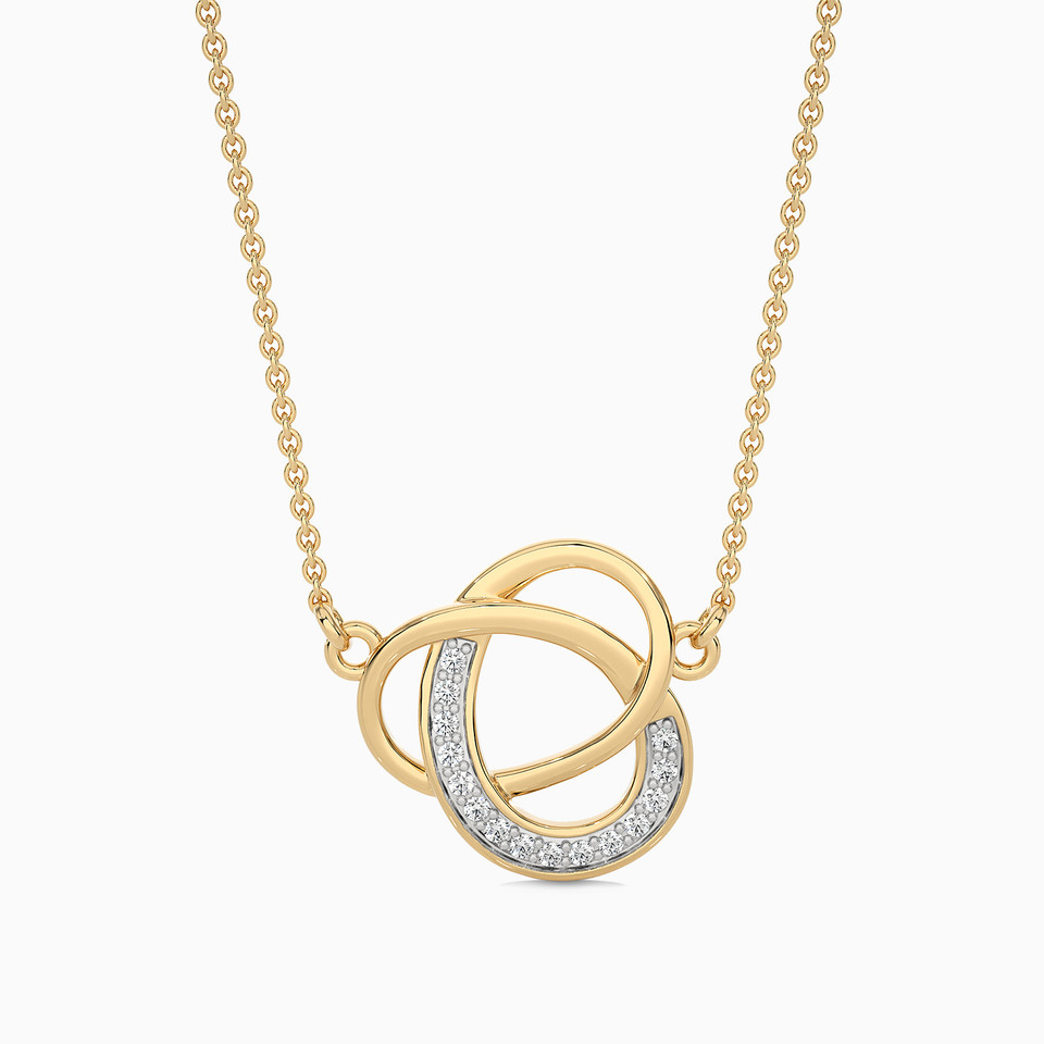 Circle Diamond Pendant in 18K Gold Circle Diamond Pendant in 18K Gold