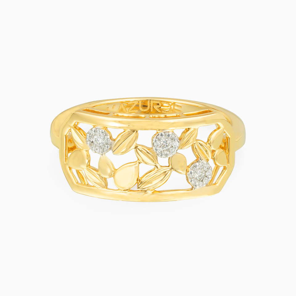 Cutwork Diamond Ring in 18K Gold - 2 Cutwork Diamond Ring in 18K Gold - 2