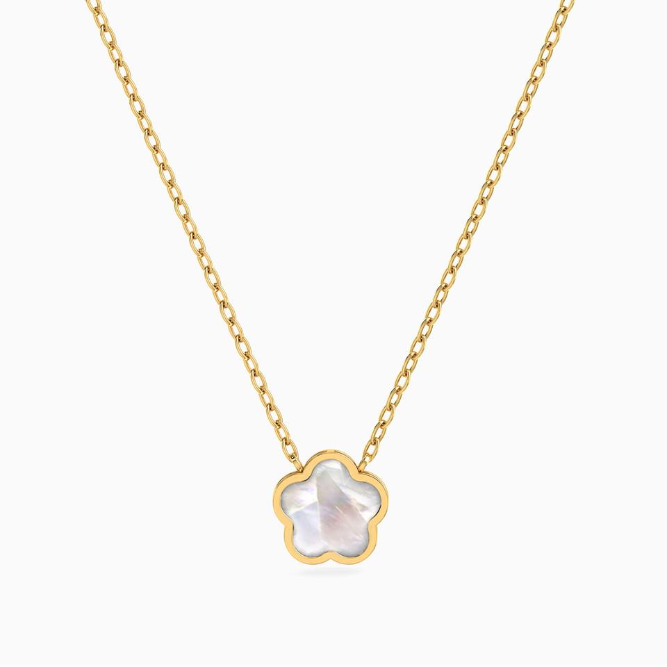 Kids Flower Pearls Necklace in 18K Gold Kids Flower Pearls Necklace in 18K Gold