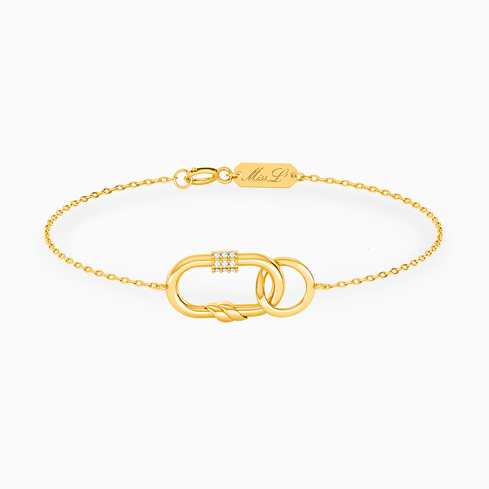Links Diamonds Chain Bracelet in 18K Gold Links Diamonds Chain Bracelet in 18K Gold