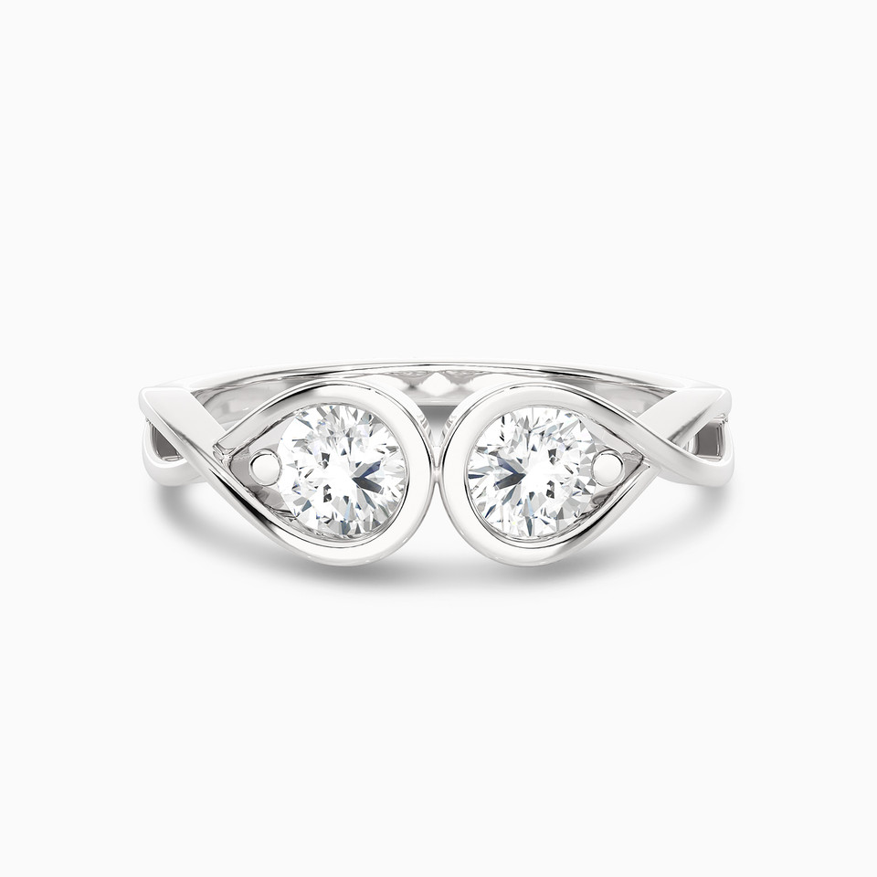 0.71 CT Pear Lab Grown Diamond Two Headed Ring in 18K Gold 0.71 CT Pear Lab Grown Diamond Two Headed Ring in 18K Gold