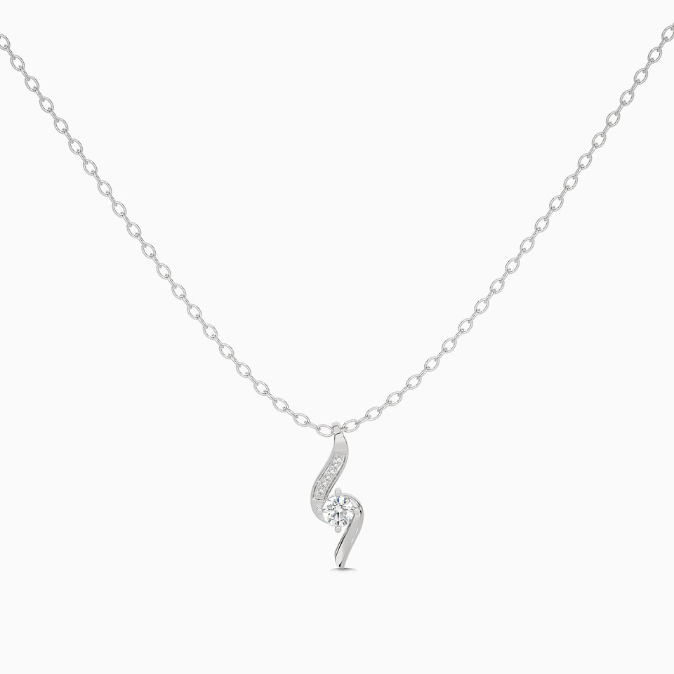 0.67 CT Brilliant Lab Grown Diamond Necklace in 18K Gold 0.67 CT Brilliant Lab Grown Diamond Necklace in 18K Gold