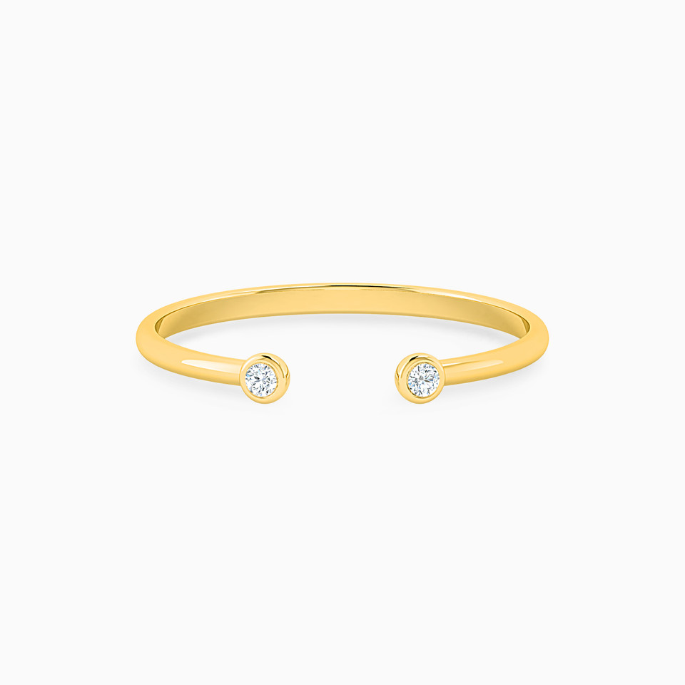 Brilliant Diamonds Open Ring in 18K Gold Brilliant Diamonds Open Ring in 18K Gold