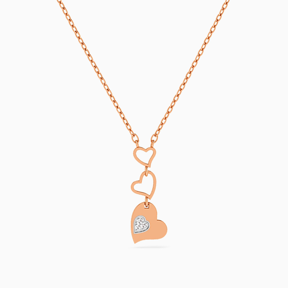 Heart Diamond Necklace in 18K Gold Heart Diamond Necklace in 18K Gold