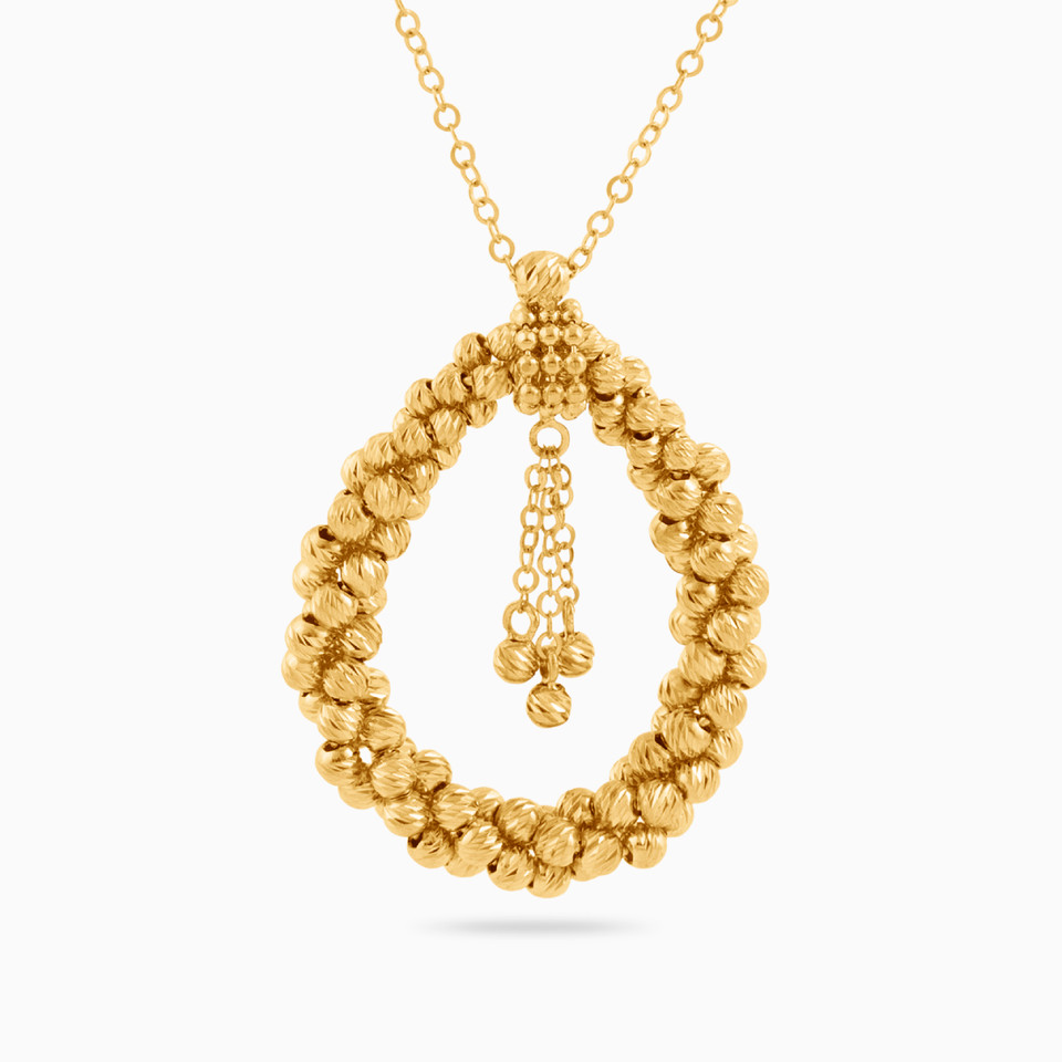Pear Necklace in 21K Gold Pear Necklace in 21K Gold