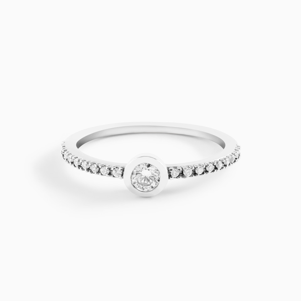 Circle Cubic Zirconia Sterling Silver Ring (Size 12) Circle Cubic Zirconia Sterling Silver Ring (Size 12)