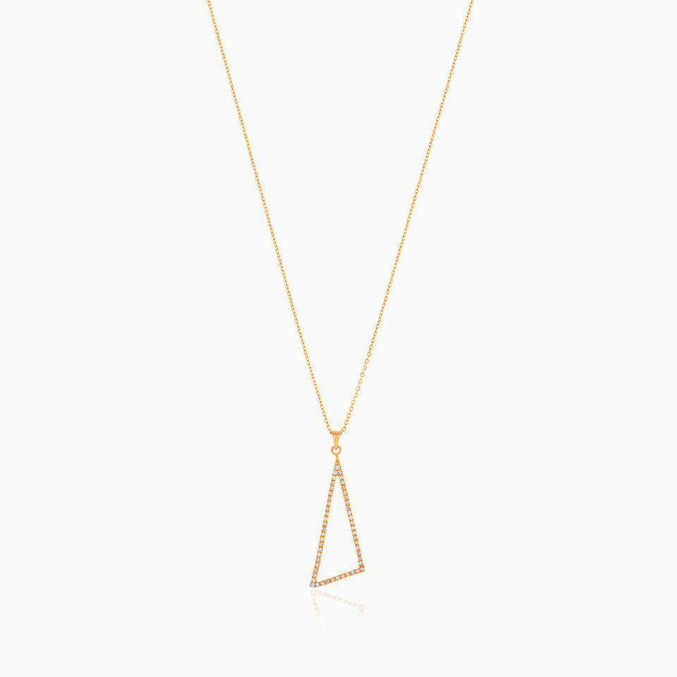 Triangle Diamond Necklace in 18K Gold Triangle Diamond Necklace in 18K Gold