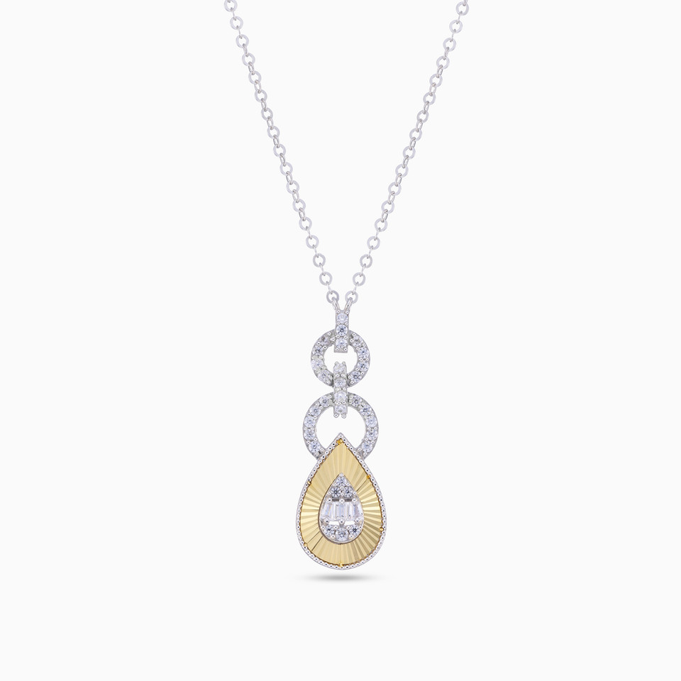 Pear Cubic Zirconia Necklace in 18K Gold Pear Cubic Zirconia Necklace in 18K Gold