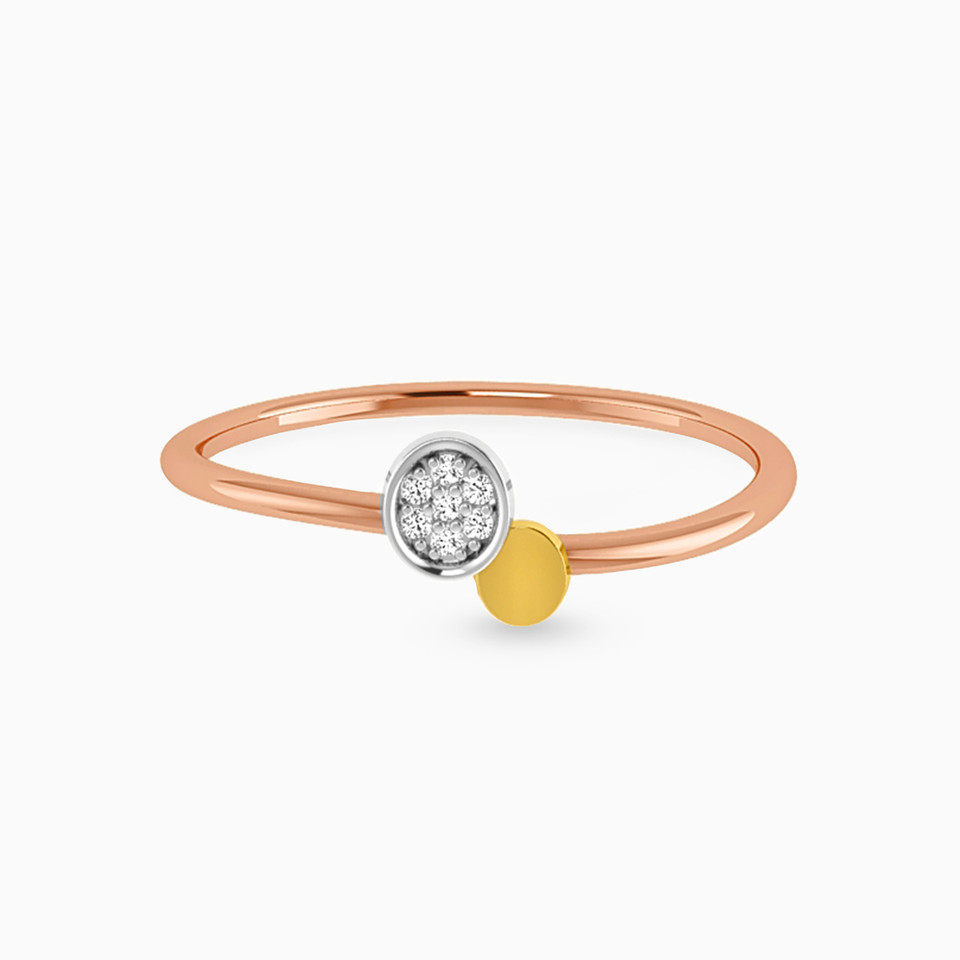 Circle Diamonds Statement Ring in 18K Gold Circle Diamonds Statement Ring in 18K Gold