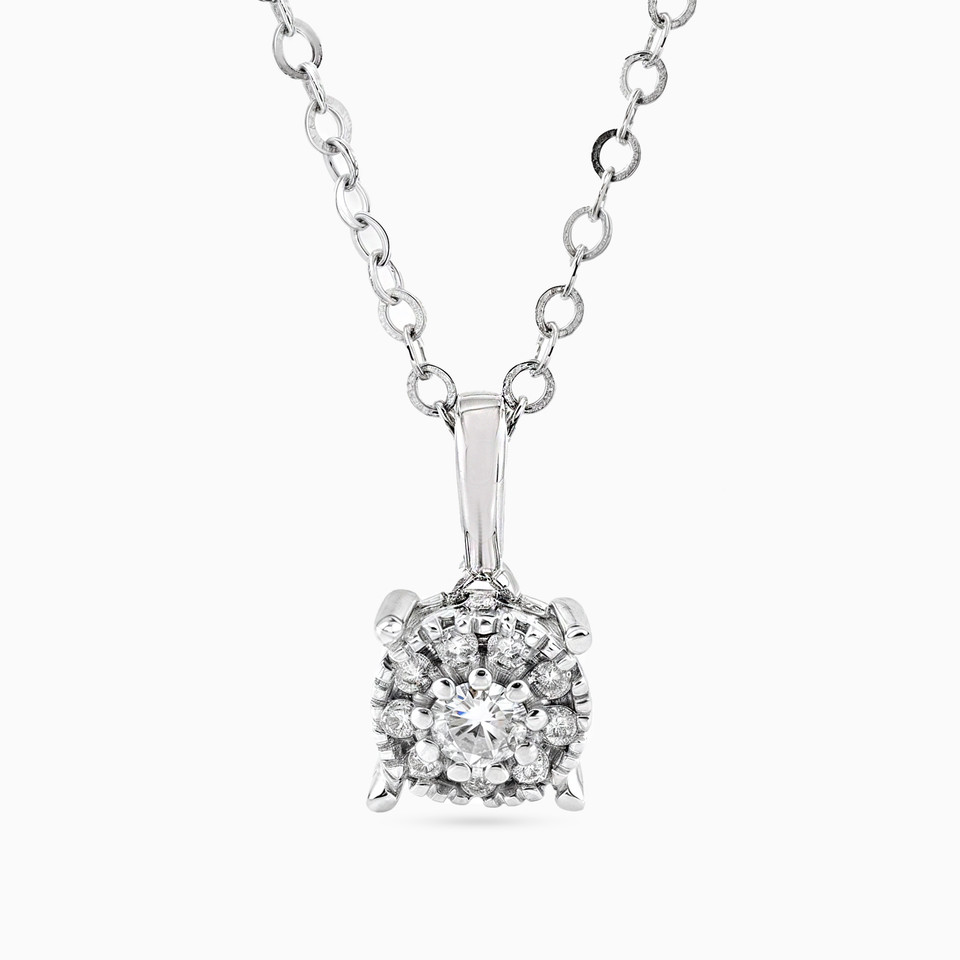 Circle Diamond Necklace in 18K Gold Circle Diamond Necklace in 18K Gold