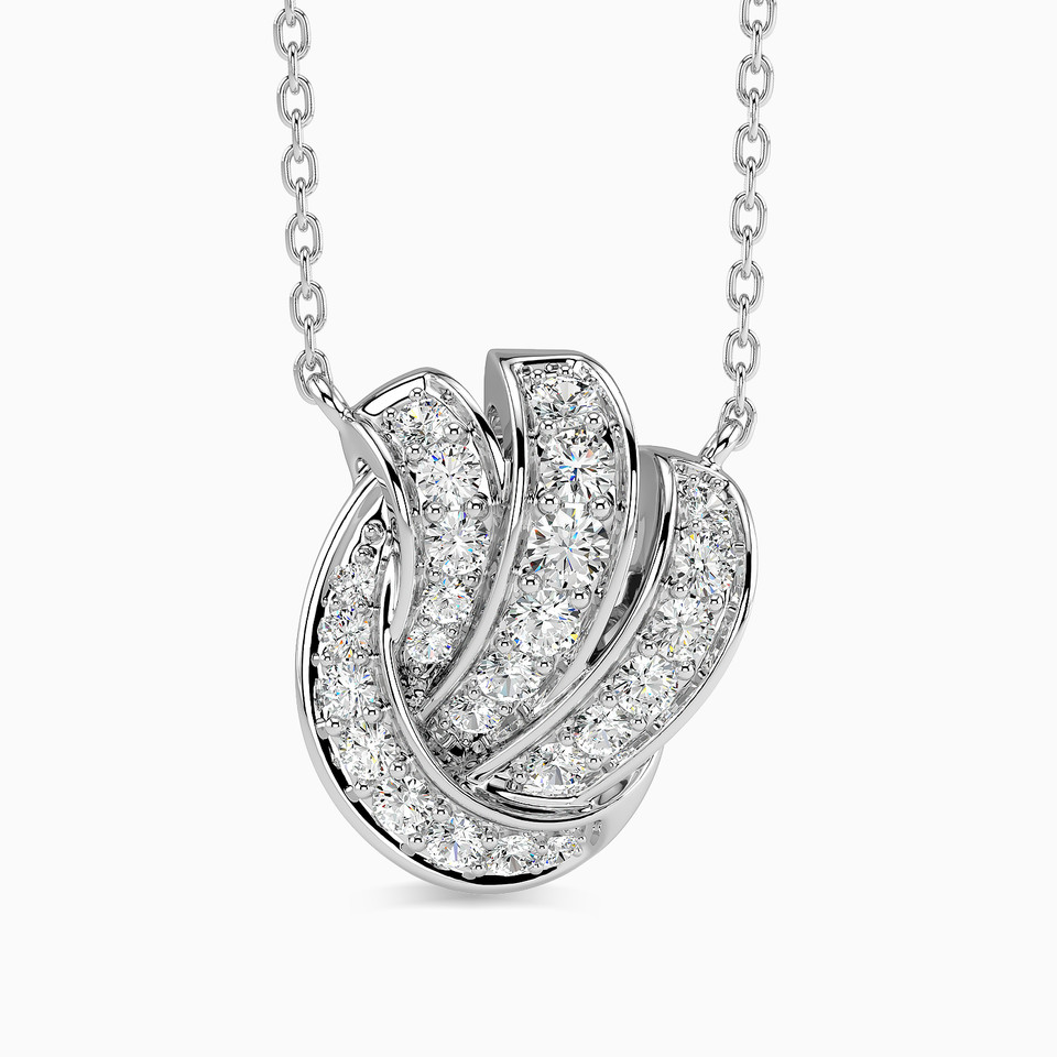 Knot Diamond Necklace in 18K Gold Knot Diamond Necklace in 18K Gold