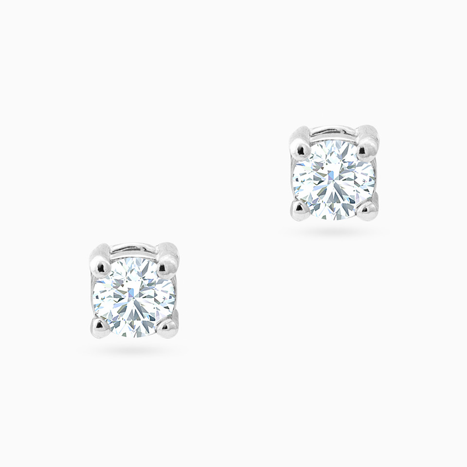 Circle Diamonds Stud Earrings in 18K Gold Circle Diamonds Stud Earrings in 18K Gold