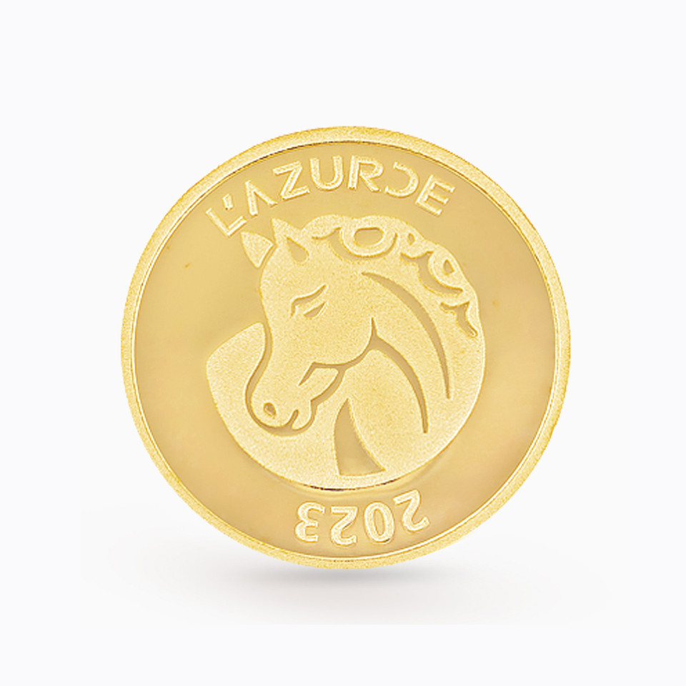 8g Horse Design Gold Coin in 24K Gold 8g Horse Design Gold Coin in 24K Gold