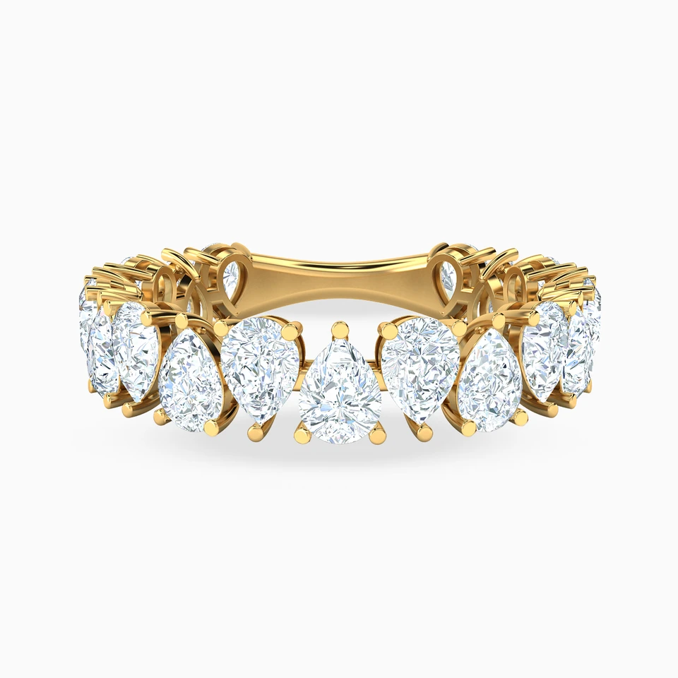 Pear Colored Stones Statement Ring in 18K Gold Pear Colored Stones Statement Ring in 18K Gold