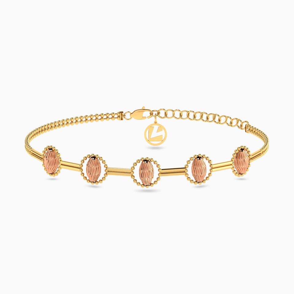 Circle Chain Bracelet in 21K Gold Circle Chain Bracelet in 21K Gold