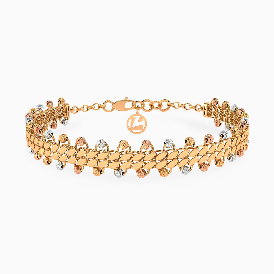 Beaded Chain Bracelet in 21K Gold Beaded Chain Bracelet in 21K Gold
