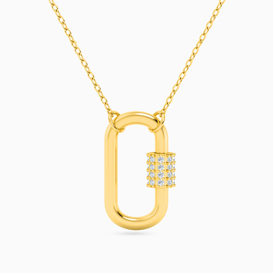 Oval Diamonds Necklace in 18K Gold Oval Diamonds Necklace in 18K Gold
