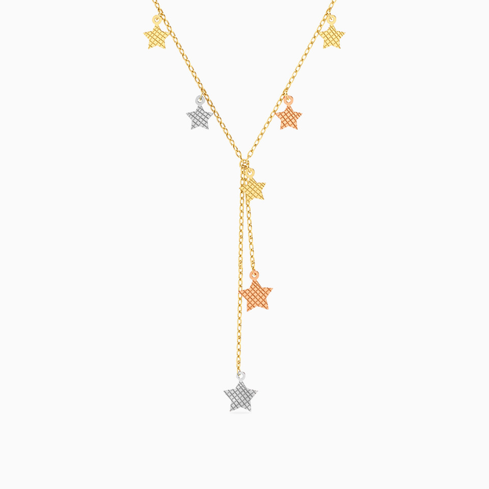 Star Chain Necklace in 18K Gold - 2 Star Chain Necklace in 18K Gold - 2