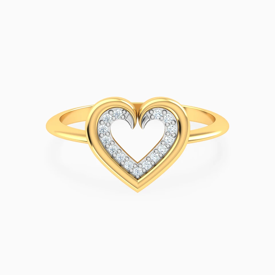Heart Diamonds Ring in 18K Gold Heart Diamonds Ring in 18K Gold