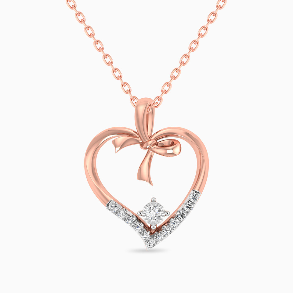 Heart Diamond Pendant in 18K Gold Heart Diamond Pendant in 18K Gold