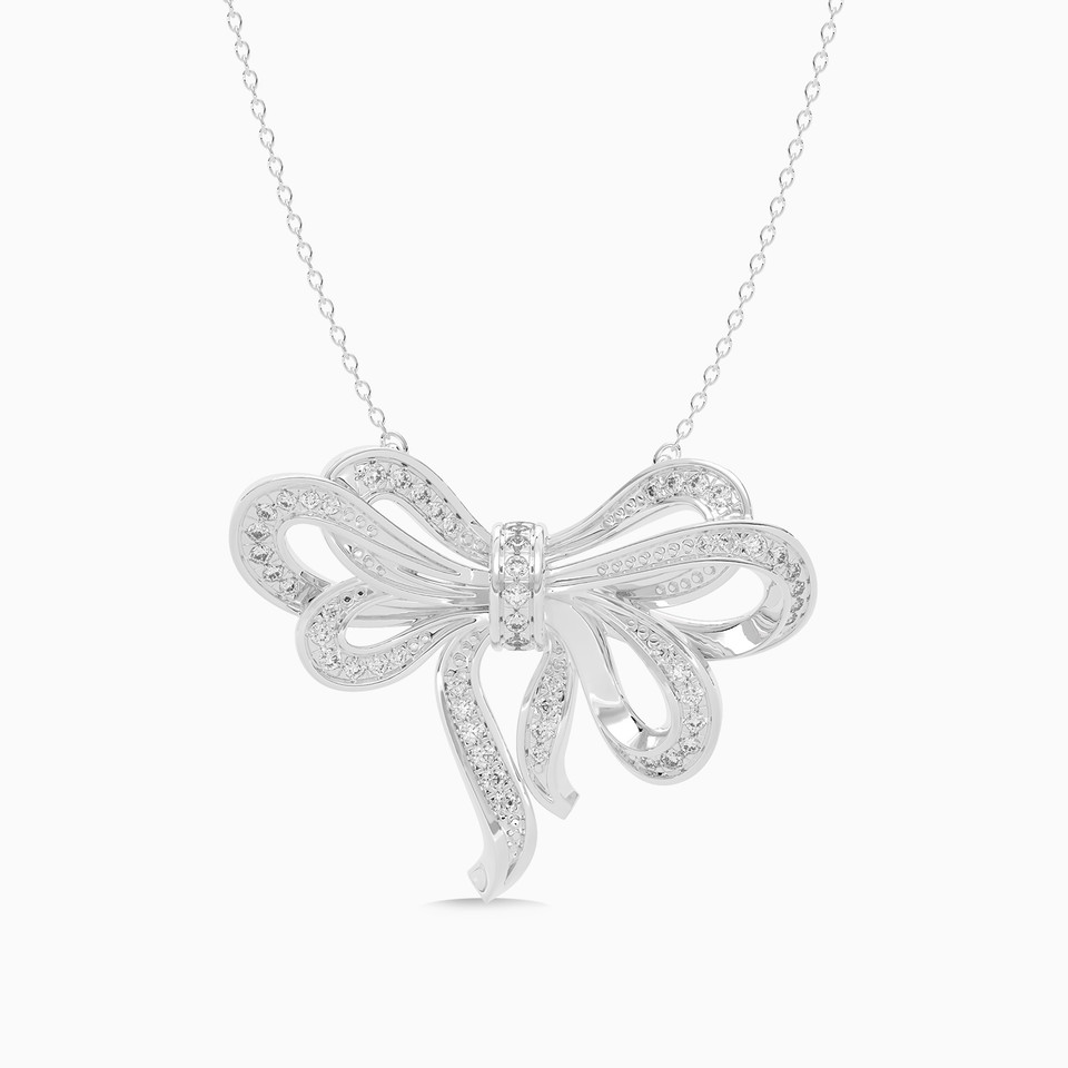 Ribbon Diamond Pendant in 18K Gold Ribbon Diamond Pendant in 18K Gold