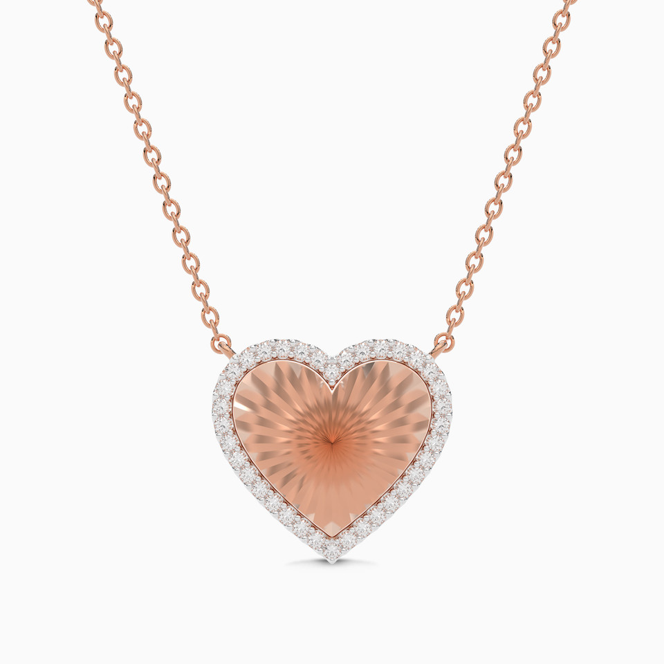Heart Diamond Necklace in 18K Gold Heart Diamond Necklace in 18K Gold