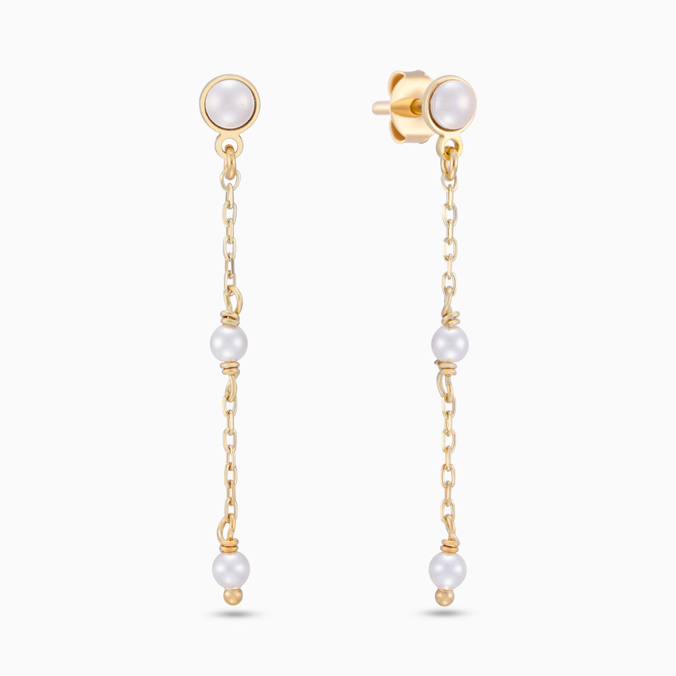Sterling Silver Pearl Drop Earrings Sterling Silver Pearl Drop Earrings