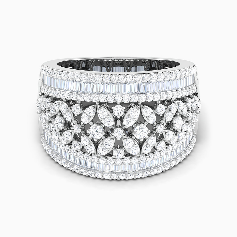 Diamond Ring In 18K Gold - 2 Diamond Ring In 18K Gold - 2