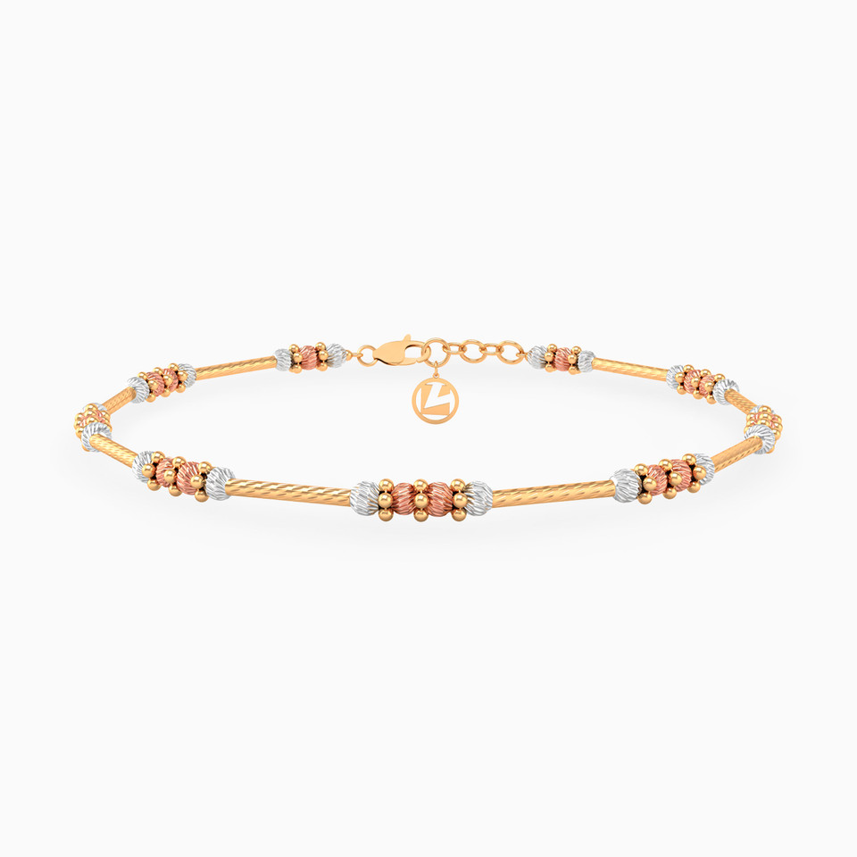 Beads & Bars Bracelet In 21K Gold Beads & Bars Bracelet In 21K Gold