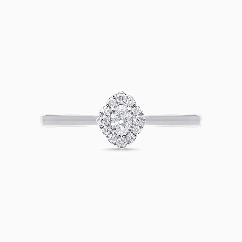 Marquise Lab Grown Diamond Sterling Silver Cluster Ring Marquise Lab Grown Diamond Sterling Silver Cluster Ring