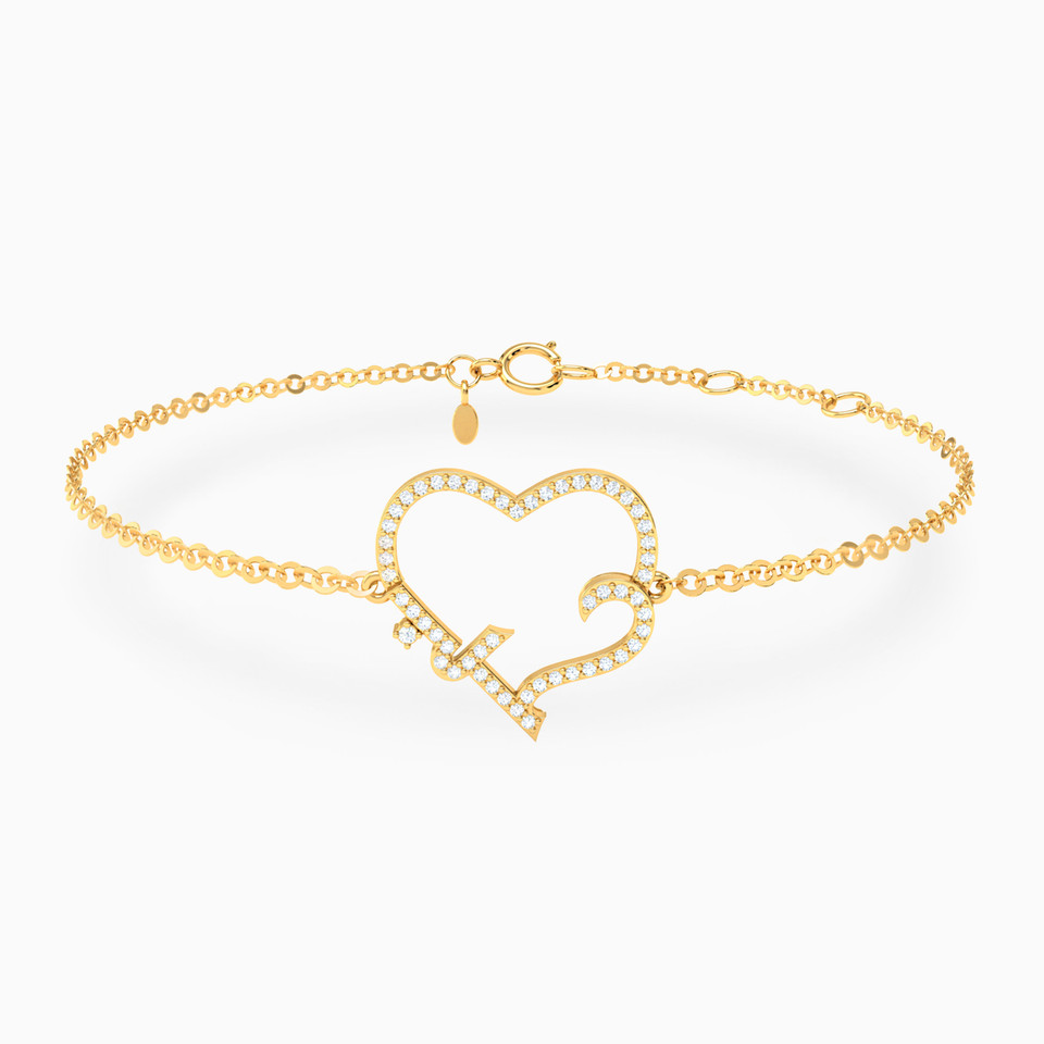 Love Diamond Chain Bracelet in 18K Gold Love Diamond Chain Bracelet in 18K Gold