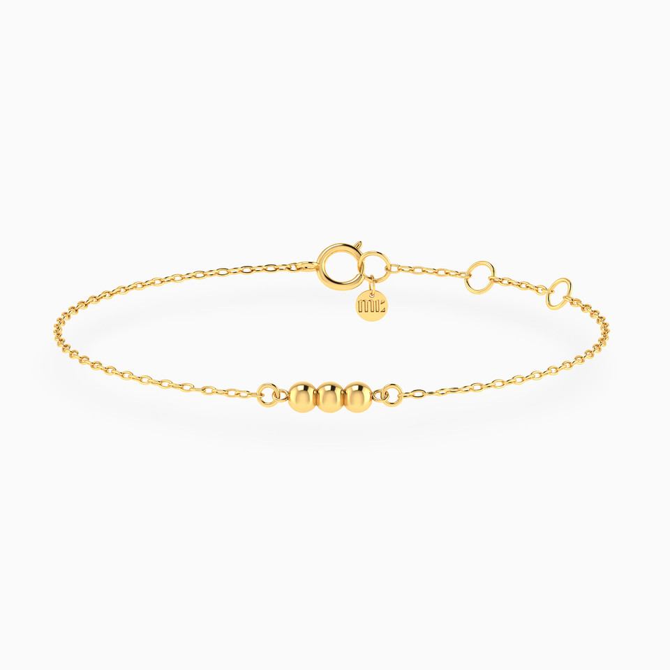 Beads Chain Bracelet in 14K Gold Beads Chain Bracelet in 14K Gold