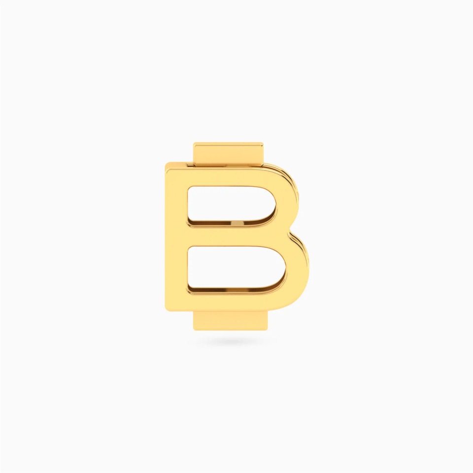 Letter B Charm in 18K Gold Letter B Charm in 18K Gold
