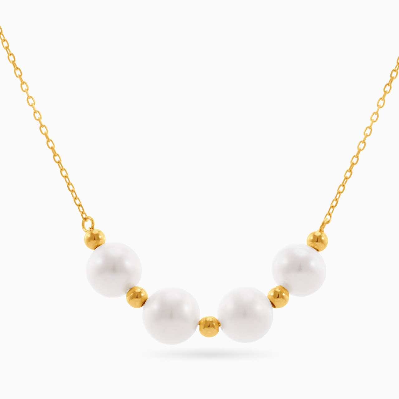 18K Gold Pearl Pendant Necklace