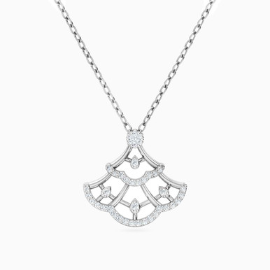 Cutwork Diamond Necklace in 18K Gold - EPC00006