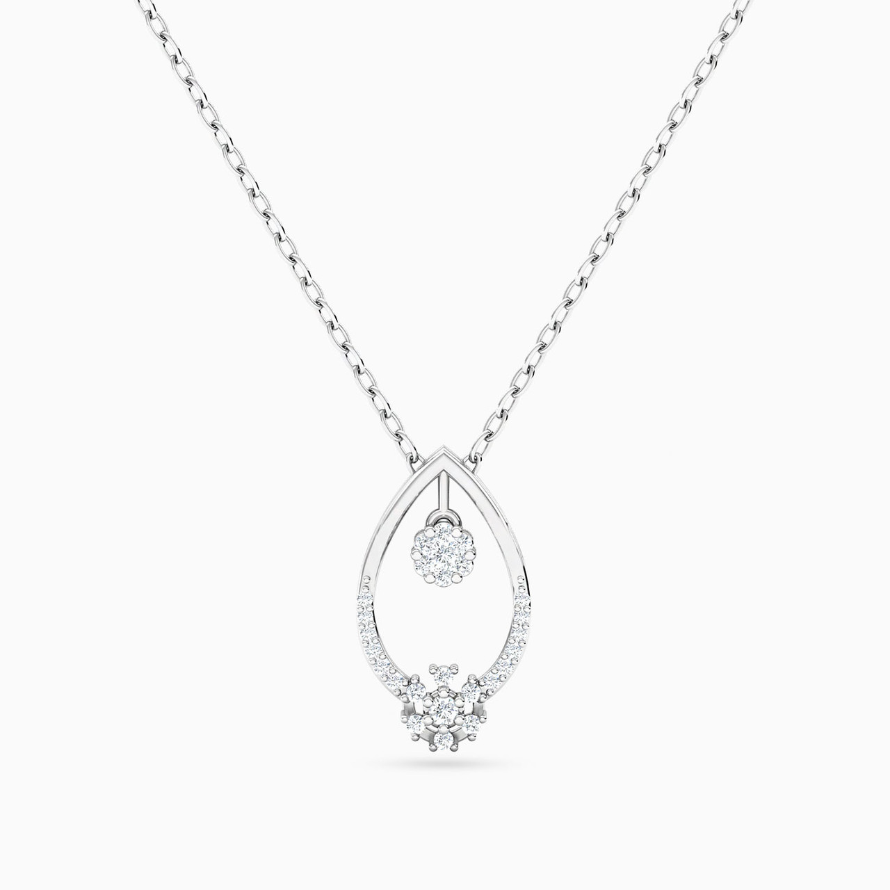 18K Gold Diamond Pendant Necklace