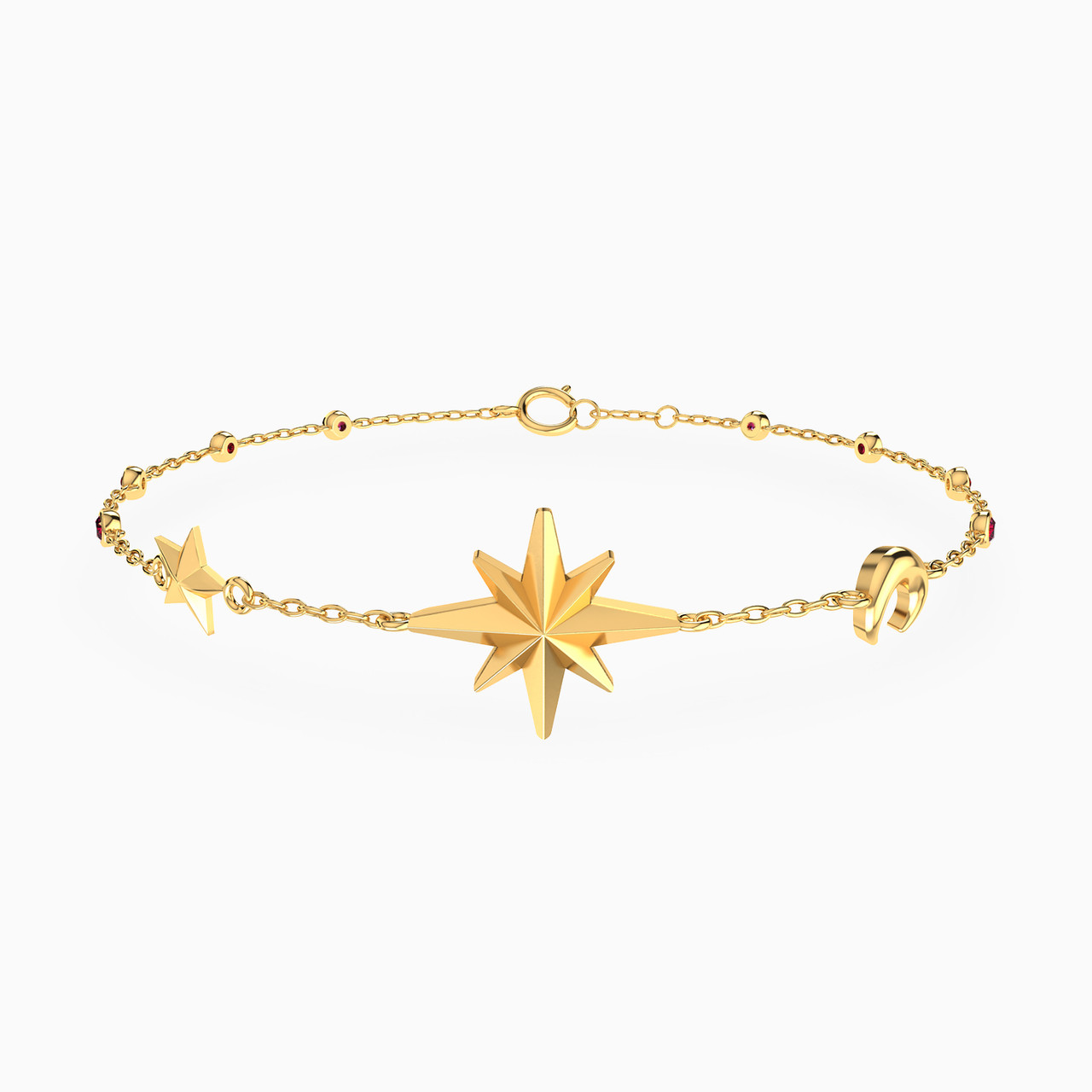 Celestial Chain Bracelet in 18K Gold